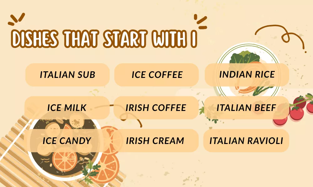 Dishes That Start With I
