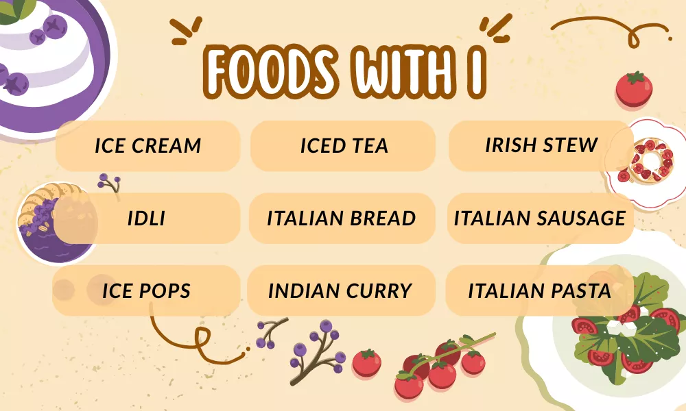 Foods That Start With I