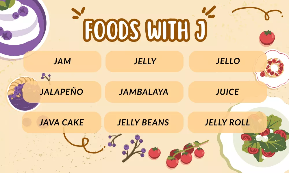 Foods That Start With A Foods That Start With J