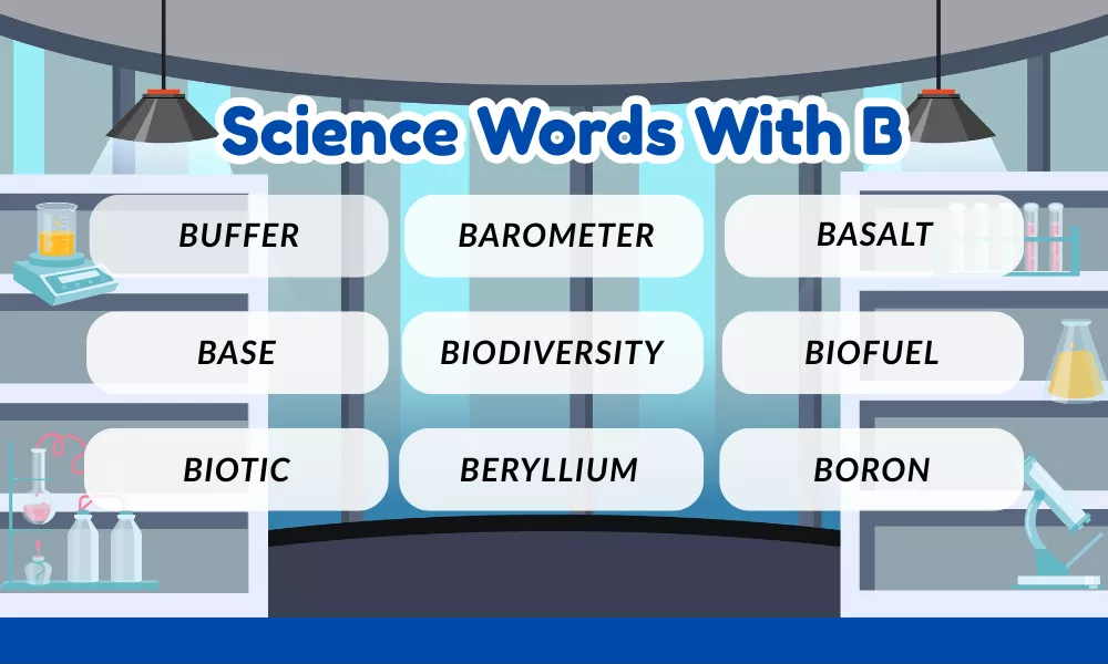 Science Words With B