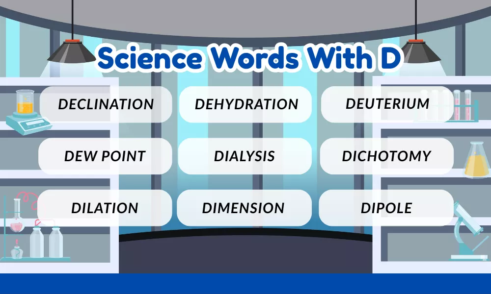 Science Words With D