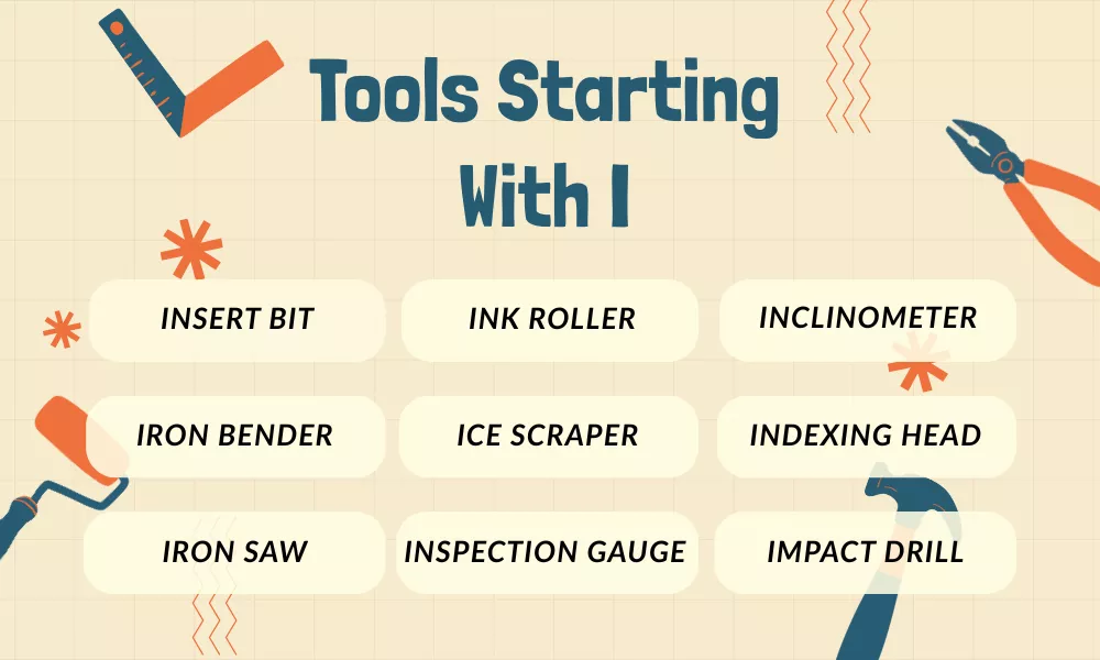 Tools That Start With I Tools That Start With I