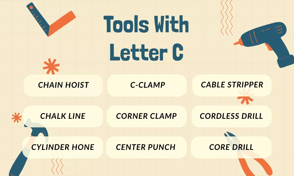 Tools With Letter C