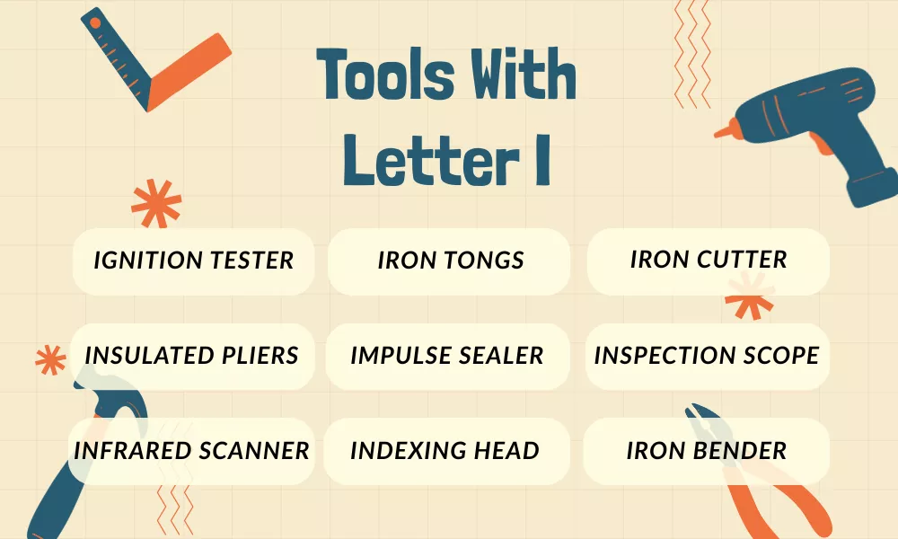 Tools With Letter I Tools With Letter I