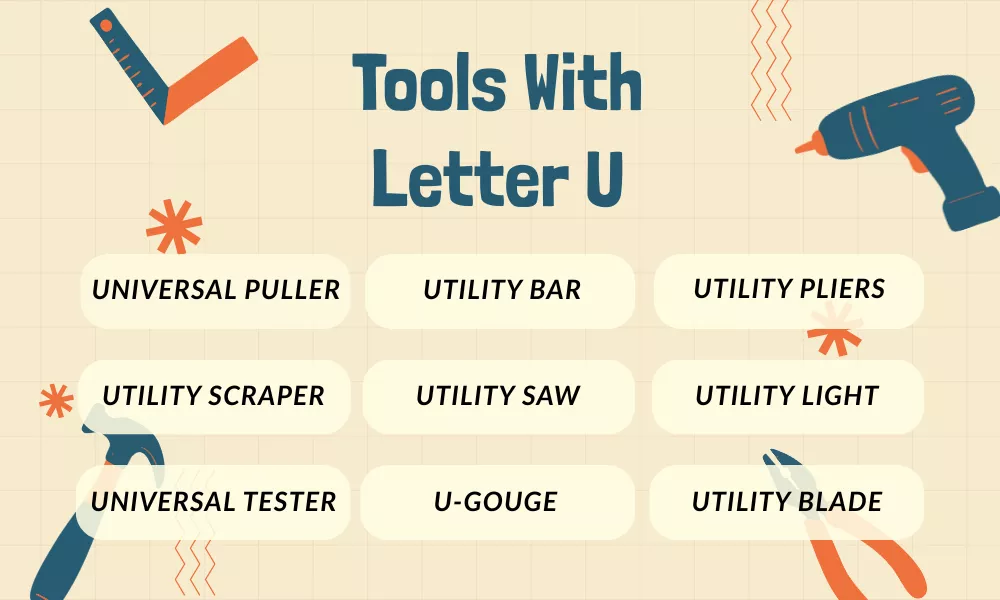 Tools With Letter U