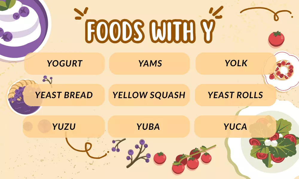 Foods That Start With Y